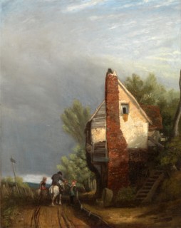An Old Gable Inscribed in brown paint, lower left (rail of frame): "AN OLD GABLE" and right: