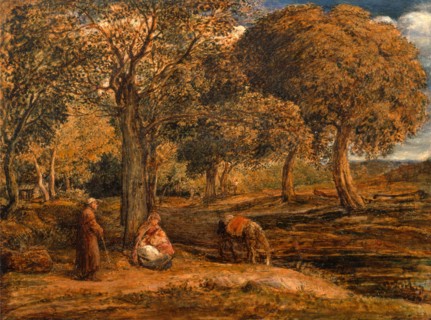The Rest on the Flight into Egypt Landscape with Family Proup (Possibly The Rest on the Flight into