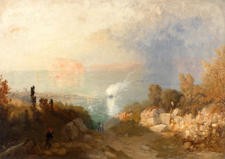 The Entrance to the Menai Straits Signed and dated, lower right: "JBPYNE 1847 N 160", James Baker