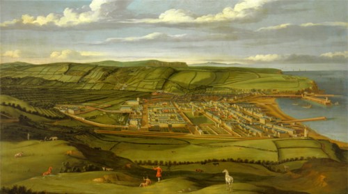 Whitehaven, Cumbria, Showing Flatt Hall Prospect View of Whitehaven, Cumbria, Showing Flatt Hall,