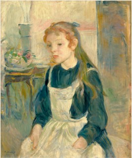 Berthe Morisot, French (1841-1895), Young Girl with an Apron, 1891, oil on canvas