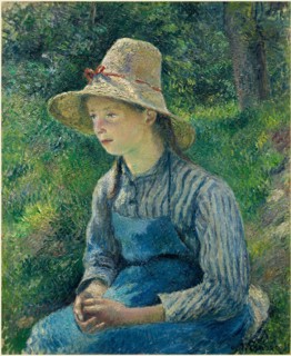 Pissarro, Peasant Girl with a Straw Hat