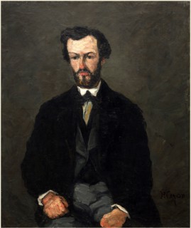 Paul Cézanne, French (1839-1906), Antony ValabrÃ¨gue, 1866, oil on canvas