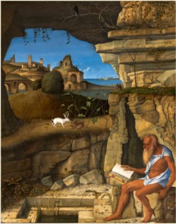 Giovanni Bellini, Italian (c. 1430-1435-1516), Saint Jerome Reading, 1505, oil on panel