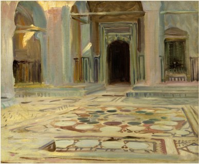 John Singer Sargent, American (Pavement, Cairo, 1891, oil on canvas