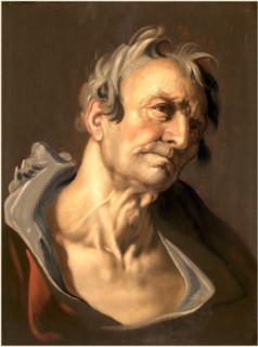 Abraham Bloemaert, Dutch (1564-1651), Head of an Old Man, oil on panel