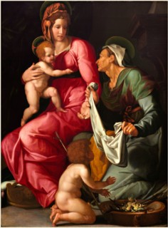 Jacopino del Conte, Italian (1510-1598), Madonna and Child with Saint Elizabeth and Saint John the