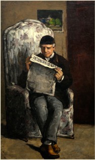 Paul Cézanne, French (1839-1906), The Artist's Father, Reading "L'Evénement", 1866, oil on canvas