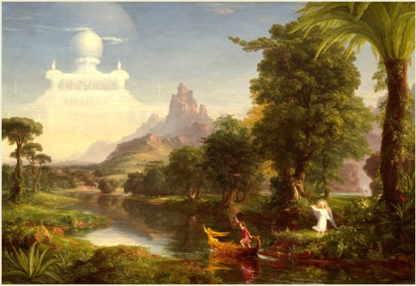 Thomas Cole, American (1801-1848), The Voyage of Life: Youth, 1842, oil on canvas