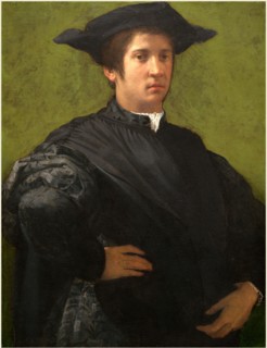 Rosso Fiorentino, Italian (1494-1540), Portrait of a Man, early 1520s, oil on panel