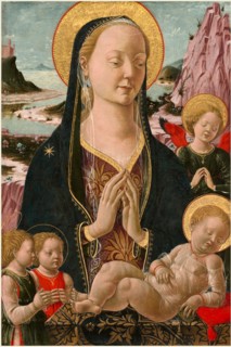 Ferrarese 15th Century, Madonna and Child with Angels, c. 1455-1470, tempera on panel