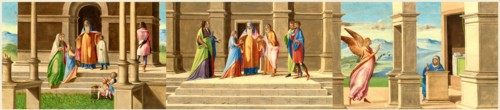 Benedetto Diana, Italian (c. 1460-1525), The Presentation and Marriage of the Virgin, and the