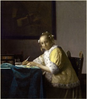 Vermeer, A Lady Writing