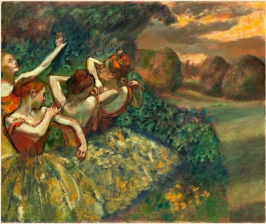 Edgar Degas, French (1834-1917), Four Dancers, c. 1899, oil on canvas