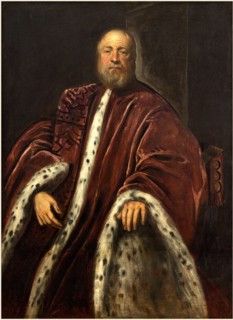 Jacopo Tintoretto, Italian (1518-1594), A Procurator of Saint Mark's, 1575-1585, oil on canvas