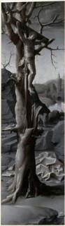 Jan Gossaert (Netherlandish, c. 1478-1532), Saint Jerome Penitent [left panel], c. 1509-1512, oil