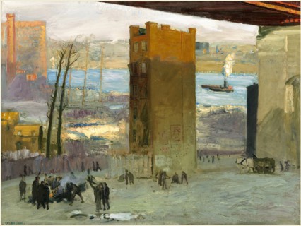 George Bellows, The Lone Tenement, American, 1882-1925, 1909, oil on canvas