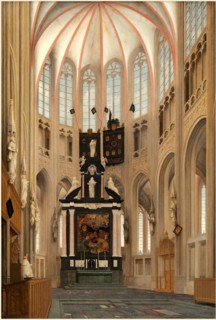 Pieter Jansz Saenredam, Dutch (1597-1665), Cathedral of Saint John at 's-Hertogenbosch, 1646, oil