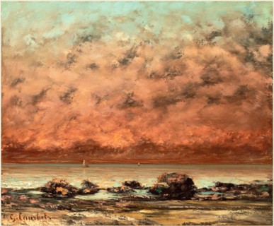 Courbet, The Black Rocks at Trouville