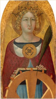 "Ugolino Lorenzetti", Italian (active c. 1320-1360), Saint Catherine of Alexandria, probably c.