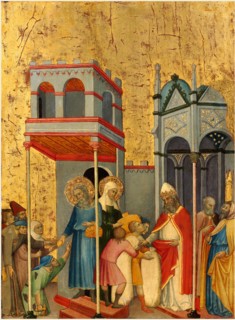Andrea di Bartolo, Italian (documented from 1389-died 1428), Joachim and the Beggars, c. 1400,