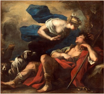 Luca Giordano, Italian (1634-1705), Diana and Endymion, c. 1675-1680, oil on canvas