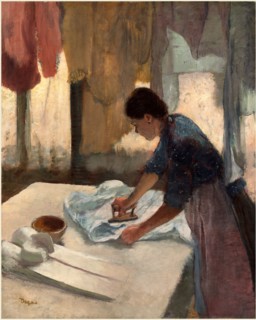 Edgar Degas, French (1834-1917), Woman Ironing, begun c. 1876, completed c. 1887, oil on canvas