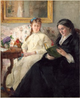 Berthe Morisot, French (1841-1895), The Mother and Sister of the Artist, 1869-1870, oil on canvas
