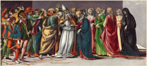 Luca Signorelli, The Marriage of the Virgin, Italian, 1445-1450-1523, c. 1490-1491, tempera on