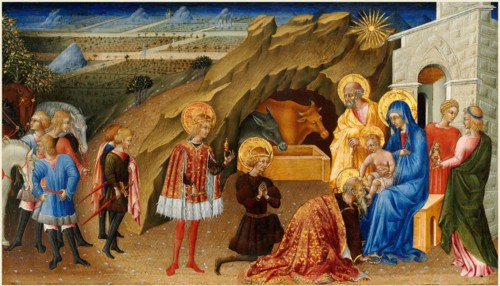Giovanni di Paolo, Italian (c. 1403-1482), The Adoration of the Magi, c. 1450, tempera on panel