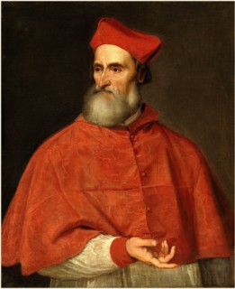 Titian, Cardinal Pietro Bembo, Italian, c. 1490-1576, c. 1540, oil on canvas