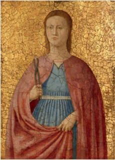 Attributed to Piero della Francesca, Saint Apollonia, Italian, c. 1416-1417-1492, c. 1455-1460,