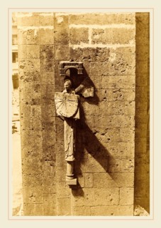 Henri Le Secq, Ange Portant un Cadran Solaire, Ã  l'Eglise de Chartres, French, 1818-1882, 1852,