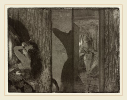 Edgar Degas, Actresses in Their Dressing Rooms (Loges d'actrices), French, 1834-1917, c. 1879-1880,
