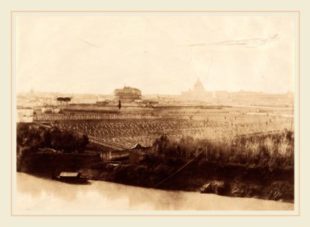 Giacomo Caneva, View of Rome, Italian, 1812-1813-1865, 1857, salted paper print from paper negative