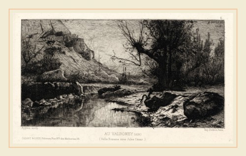 Adolphe Appian, Au Valromey, French, 1818-1898, 1868, etching with drypoint on wove paper