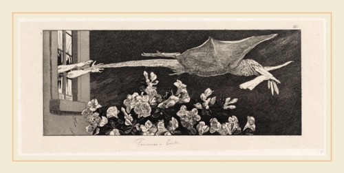 Max Klinger, Abduction (EntfÃ¼hrung), German, 1857-1920, 1878-1880, etching and aquatint in black