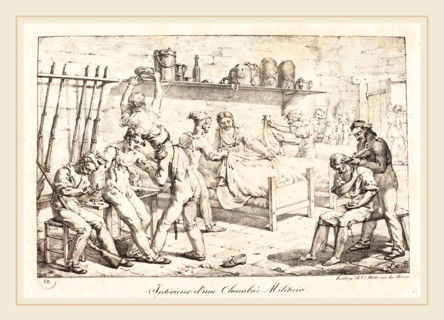 baron Louis-Albert-Guillain Bacler d'Albe, French (1761-1824), Interior of a Military Chamber,