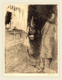 Albert Besnard, French (1849-1934), Prostitution (La Prostitution), c. 1886, etching and drypoint
