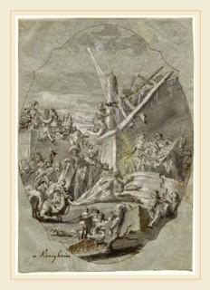 Georg Anton Urlaub, German (1713-1759), The Adoration of the Magi, 1756, pen and brown ink with