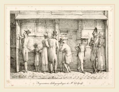 Carle Vernet, French (1758-1836), Lithographic Printing House of F. Delpech, lithograph