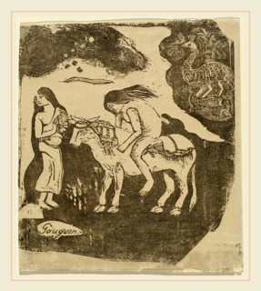 Paul Gauguin, French (1848-1903), The Rape of Europa (L'enlevement d'Europe), in or after 1895,