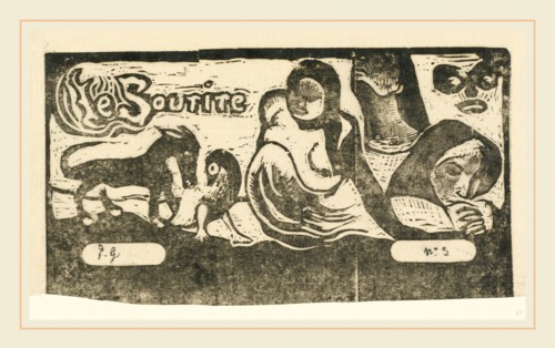 Paul Gauguin, French (1848-1903), Title Page for "Le Sourire" (Titre du Sourire), in or after 1895,