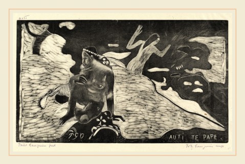 Paul Gauguin, French (1848-1903), Auti te Pape (Women at the River), 1894-1895, woodcut printed in