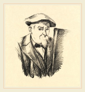 Paul Cézanne, French (1839-1906), Self-Portrait, 1899, lithograph