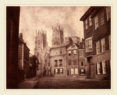 William Henry Fox Talbot, British (1800-1877), A Scene in York: York Minster from Lop Lane, 1845,
