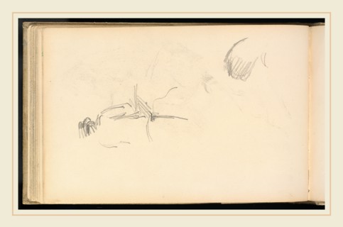 Paul Cézanne, A Man seen from Behind, French, 1839-1906, 1880-1883, graphite on wove paper