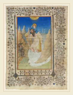 Limbourg Brothers, Saint Christopher Carrying the Christ Child, Netherlandish, active 1406-1416, c.