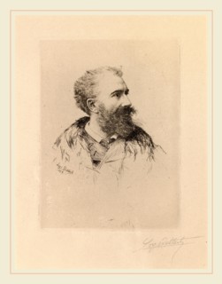 Loys Delteil, Félix-Hilaire Buhot, French, 1869-1927, 1898, etching and drypoint in black on laid