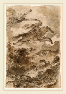 Jean-Honoré Fragonard, Rinaldo, Astride Baiardo, Flies Off in Pursuit of Angelica, French,